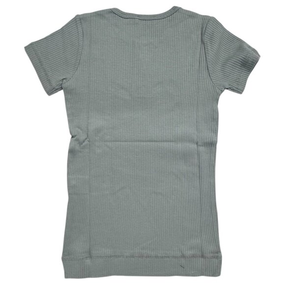 MARMAR COPENHAGEN - SHORT SLEEVE TEE - 50%COTTON - TEAL - NWT - Picture 3 of 4